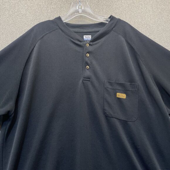 Walls Work Wear Carhartt Type Henley Shirt Men's XXL Pocket Tee - Picture 3 of 10